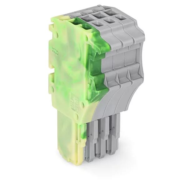 Connecteur femelle pour 1 conducteur ja-ve/gris (2020-104/000-037)