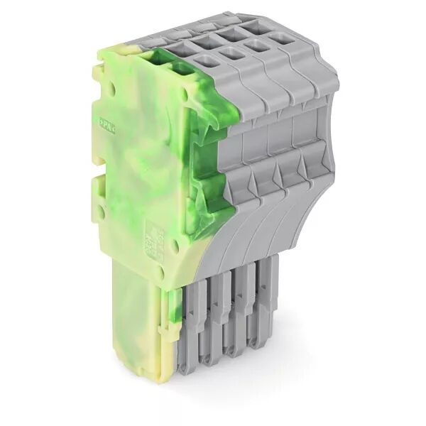 Connecteur femelle pour 1 conducteur ja-ve/gris (2020-105/000-037)