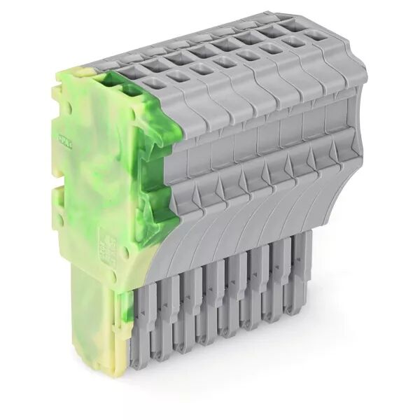 Connecteur femelle pour 1 conducteur ja-ve/gris (2020-109/000-037)