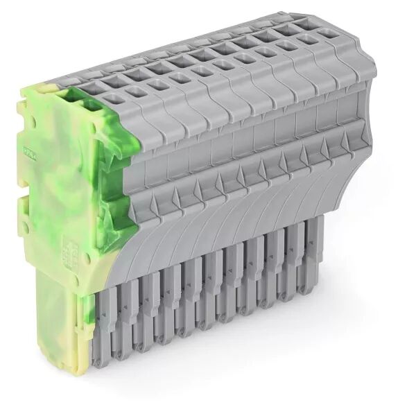 Connecteur femelle pour 1 conducteur ja-ve/gris (2020-112/000-037)