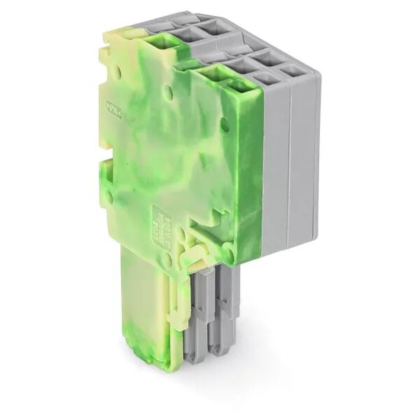 Connecteur femelle pour 2 conducteur ja-ve/gris (2020-203/000-037)