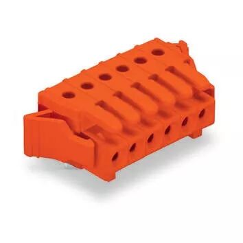 Connecteur femelle THT 0.9 x 0.9 mm solder pin Coud�, orange734-565/037-000