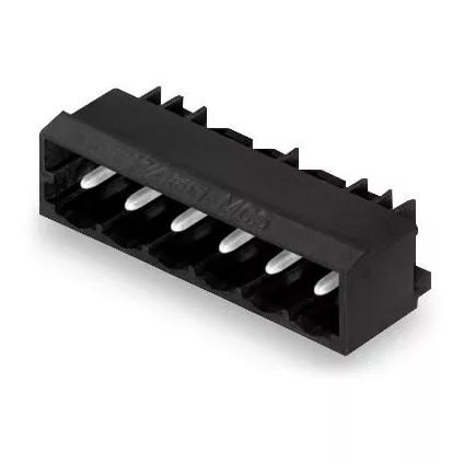 Connecteur m�le 2 p�les coud� avec la technique reflow (231-432/001-000/105-604)
