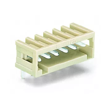 Connecteur m�le d�tromp� / 2 p�les / 10 A / Pas 3,5 mm / Broches � souder coud�e734-162