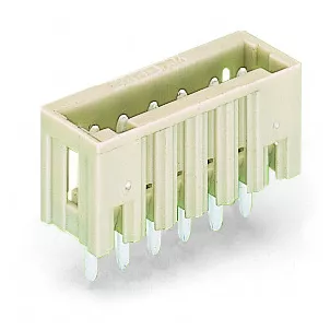 Connecteur m�le d�tromp� / 2 p�les / 10 A / Pas 3,5 mm / Broches � souder droite734-132