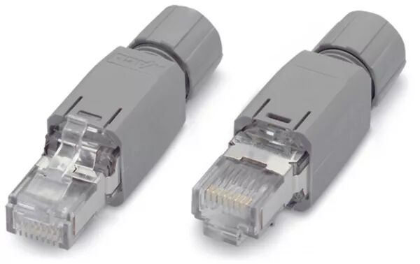 CONNECTEUR PROFINET RJ-45 CAT. 5 - AWG22 - SERRE-C�BLE SORTIE DROITE