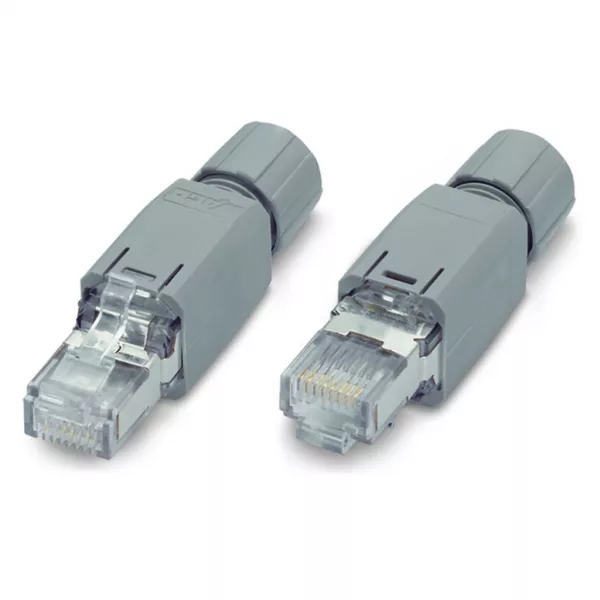 Connecteur PROFINET RJ-45 Cat. 5 - AWG22 - Serre-c�ble sortie droite750-976