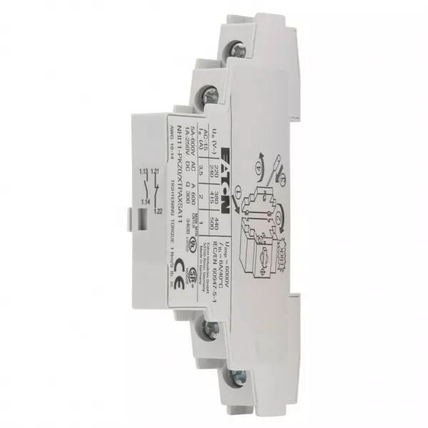 Contact auxiliaire normal, 1F+1O, borne � boulon (072896)