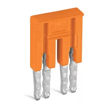 Contact de pontage isol� 2 p�les / Orange (282-432)