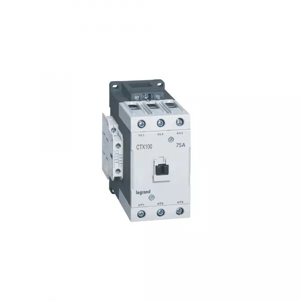 CONTACTEUR DE PUISSANCE CTX� 100 - 3P - 75A - BORNES � CAGE - 2NO+2NF - 48V=