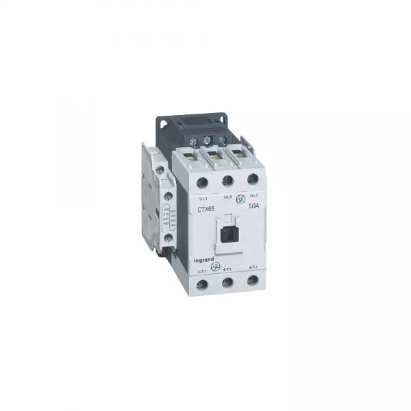 CONTACTEUR DE PUISSANCE CTX� 65 - 3P - 50A - BORNES � CAGE - 2NO+2NF - 24V=