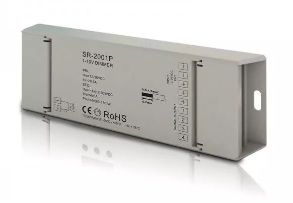 CONTR�LEUR 1-10V � PWM MONO-COULEUR 4X5A