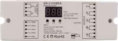 CONTR�LEUR DMX � PWM RGB(W) 4X8A
