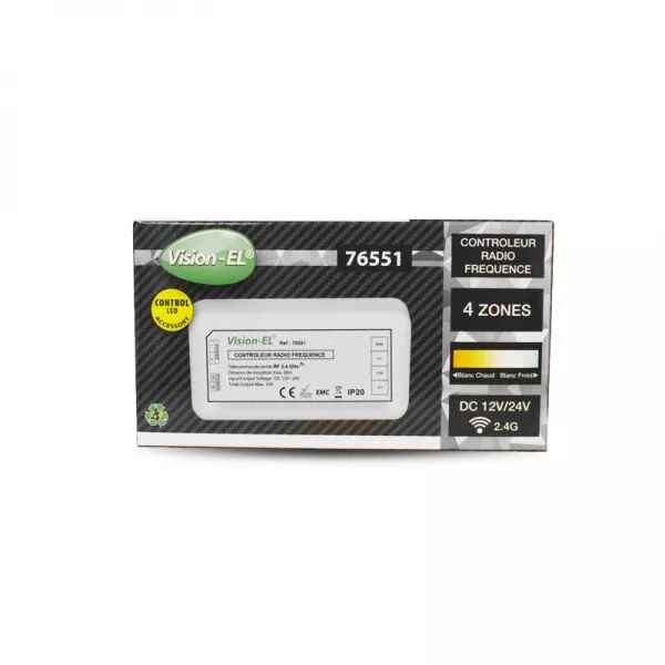 CONTROLEUR RADIO FREQUENCE 4 ZONES BLC CCT 12-24V DC