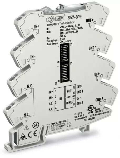 CONVERT. DE MESURE MV - SORTIE CONFIGURABLE COURANT/TENSION