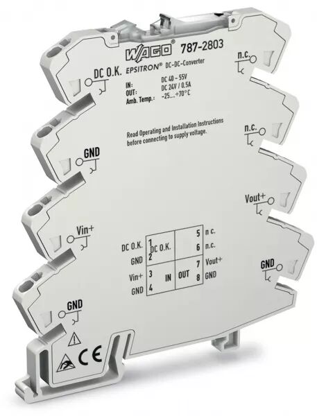CONVERTISSEUR DC-DC 6MM ENTREE 48V- SORTIE 24V 0,5 A