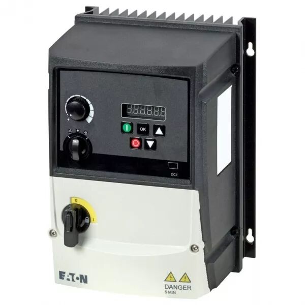 Convertisseur de fr�quence, 230 V AC, mono, 10.5 A, 1.1 kW, IP66, cmd sur app. (199392)