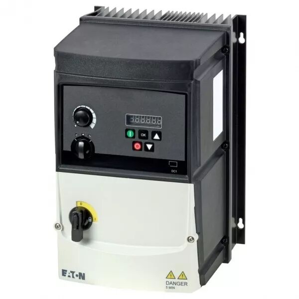 Convertisseur de fr�quence, 230 V AC, tri, 24 A, 5.5 kW, IP66, cmd sur app. (199424)