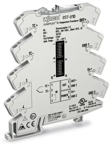 CONVERTISSEUR POUR SONDE THERMOCOUPLE TYPE J, K