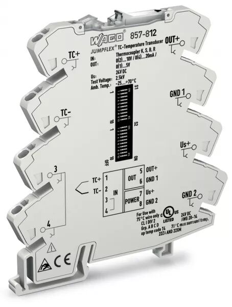 CONVERTISSEUR POUR SONDE THERMOCOUPLE TYPE K, S, B, R