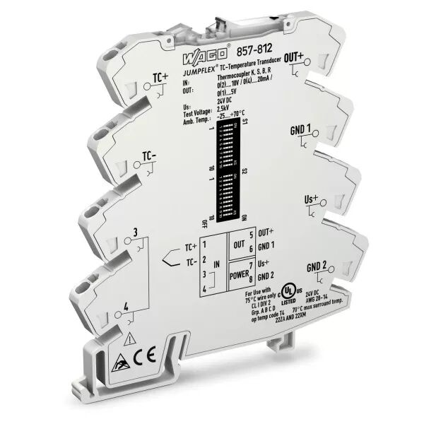 Convertisseur pour sonde thermocouple Type K, S, B, R857-812
