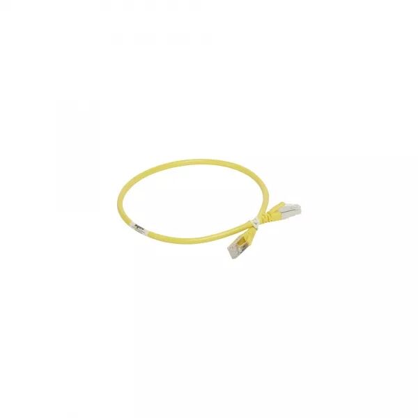 CORDON CAT�GORIE 6A S/FTP PVC JAUNE - 0.3M