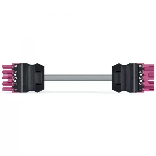 CORDON DE RACCORDEMENT PR�C�BL� CCA CONNECTEUR FEMELLE / CONNECTEUR M�LE, ROSE