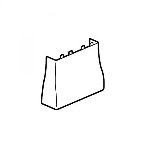 Cornet d\'�panouissement - Pour goulotte GTL Viadis 18 modules - Blanc Artic