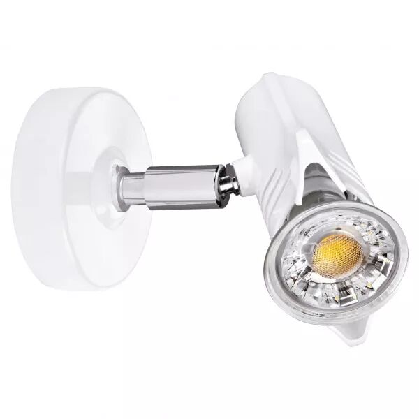 COSMOS 01 - Spot sur pat�re GU10, blanc, a/lpe LED 6W 3000K 500lm incl (0406)