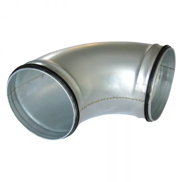 Coude � 90� - C 90 - Diam�tre 80 mm - Acier galvanis� - Avec joint (547373)