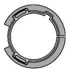 Couronne ls 40 pour tube soliso diam�tre 44,5 (9011663)