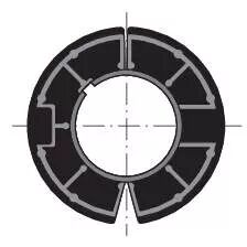 Couronne pour motorisation ls 40 pour tube welser diam�tre 63 goutte x10 (9500340)