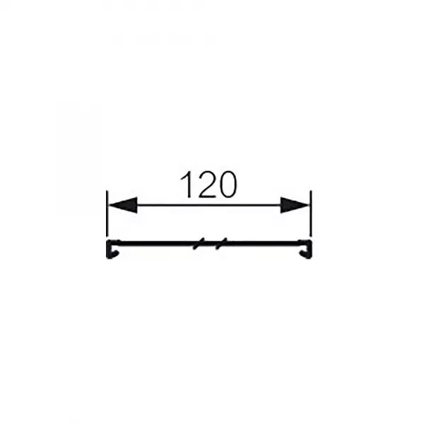 Couvercle compl�mentaire largeur 120mm - Longueur 2m -Pour goulottes Segma 120mm
