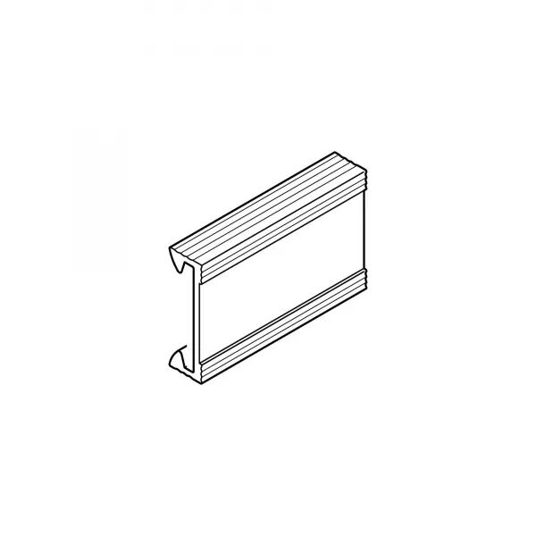 Couvercle compl�mentaire largeur 25mm - Longueur 2m - Pour goulottes Segma 25mm