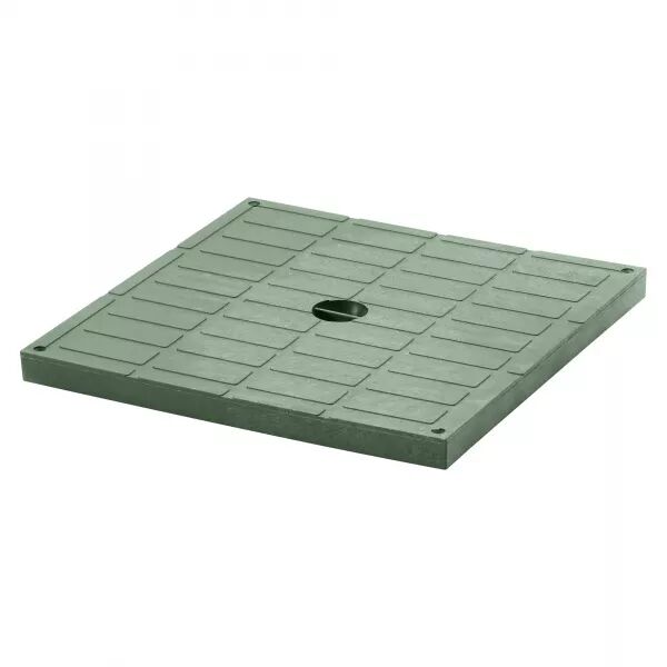 COUVERCLE PLEIN � HAUTE R�SISTANCE - VERT - CHAMBRE DE TIRAGE 400X400X400 - DX59