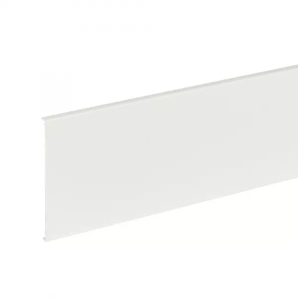 Couvercle pour goulotte de distribution Viadis largeur 120mm - PVC Blanc Artic