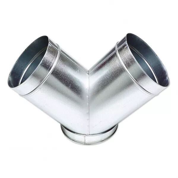Culotte � 90� - CU - Diam�tre 355 mm vers 2 x 355 mm - Acier galvanis� (533332)