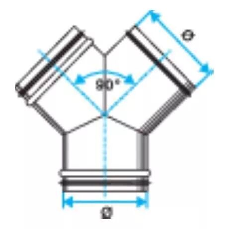 CULOTTE SIMPLE GALVA 90� � JOINT - DIAM�TRE 160