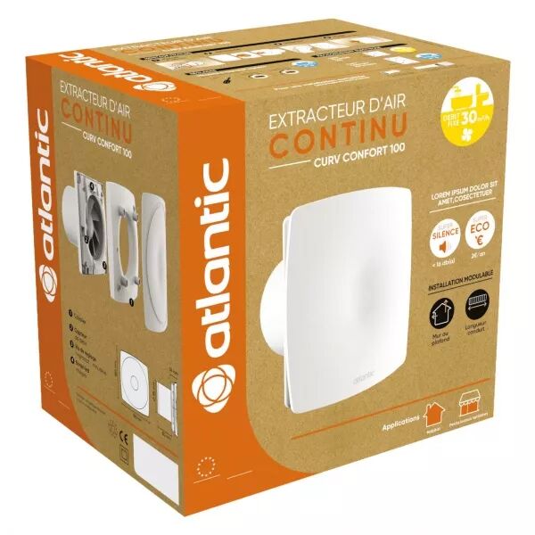 Curv Confort 120 I - Extracteur individuel continu 2 allures diam�tre 120 (123238)
