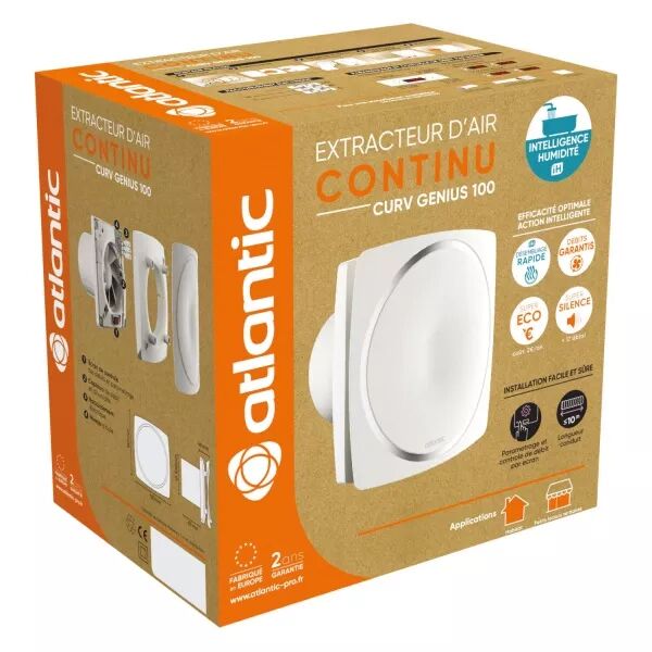 Curv Genius 100 T - Extracteur individuel continu intelligent tempo diam�tre 100 (123240)