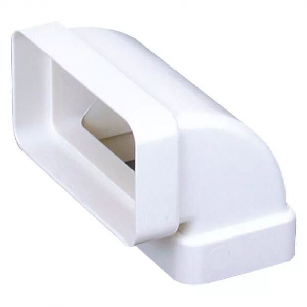Cv 55 x 110 - coude vertical 90� rectangulaire plastique rigide section 55 x 110 (460002)