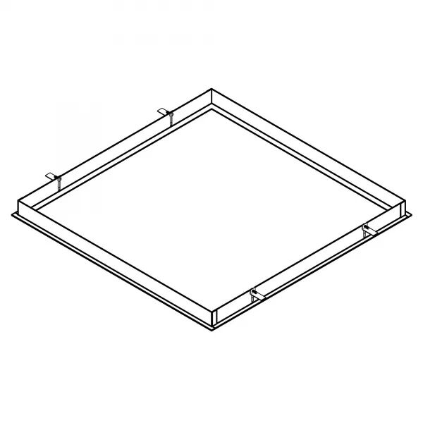 DALLE CARR�E CADRE ENCASTR� BLANC 595X595MM