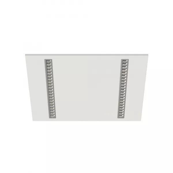 DALLE MODULO 600X600 UGR16 25W 2CCT (3000K/4000K) 3500LM 50000H BLANC ET SILVER