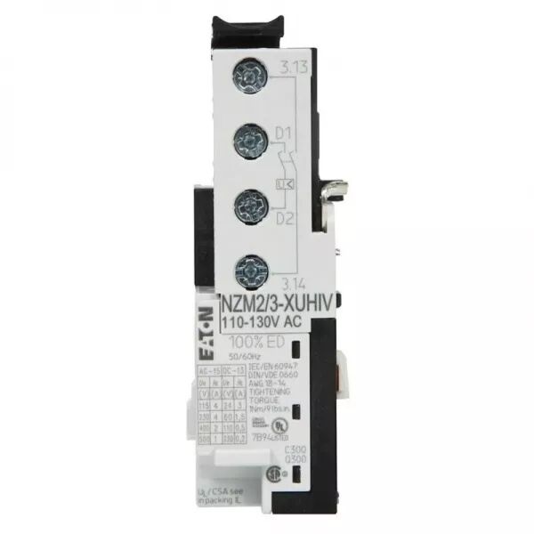 D�clencheur � manque de tension, 110-130VAC, +2Fa (259589)