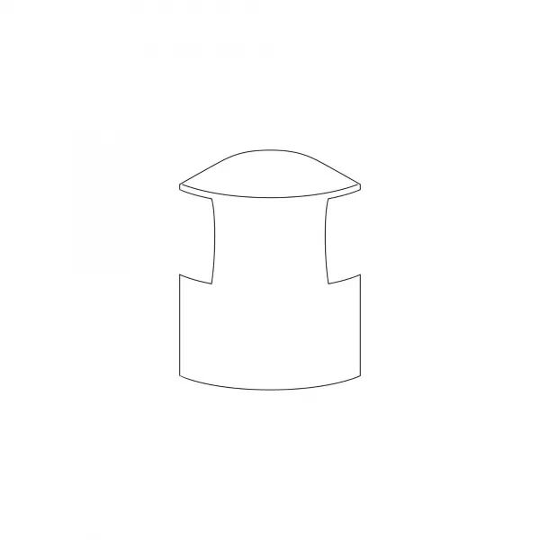 D�rivation moulure d�angle 30x30mm-Pour moulures Keva profondeur 15mm-PVC Blanc