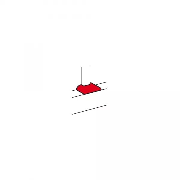 D�RIVATION PLANE DE CORPS VERS GOULOTTE MULTI-COMPARTIMENT DLP MONOBLOC 80MM
