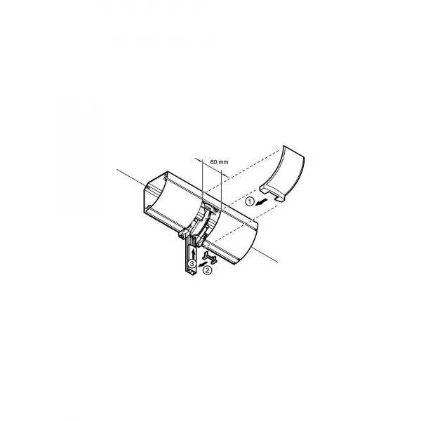 D�rivation vers moulure 22x12mm, 32x12mm, 32x15mm-Pour corniche Keva 30x30mm-PVC