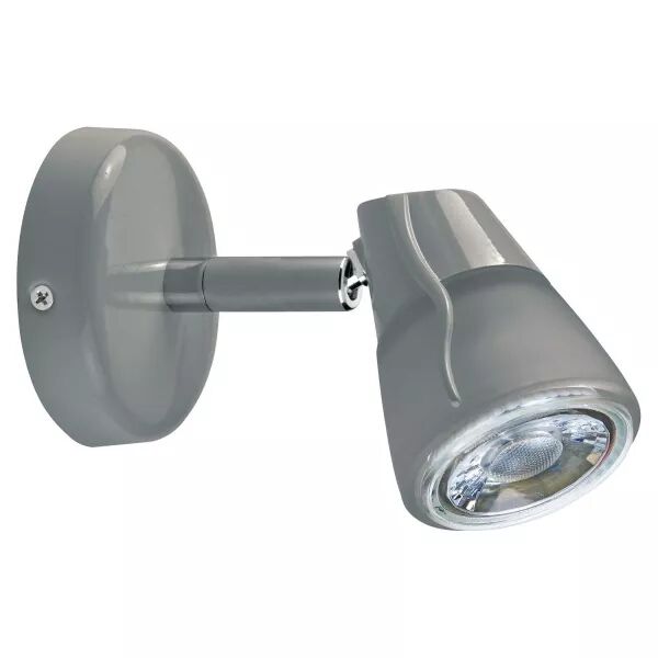 DIAM 01 - Spot sur pat�re GU10, gris, a/lpe LED 4W 3000K 500lm incl (0451)