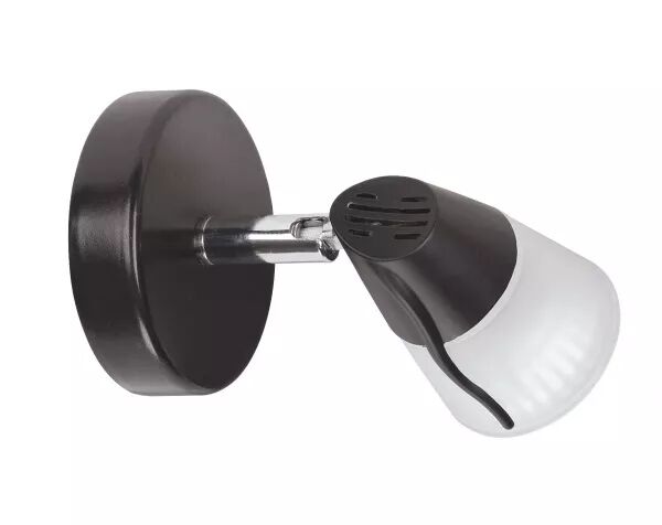 DIAM 01 - SPOT SUR PAT�RE GU10, NOIR, A/LPE LED 4,2W 3000K 500LM INCL