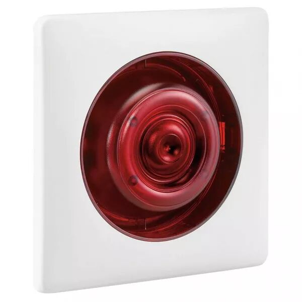 Diffuseur sonore classe B (90 dB) encastr� + flash rouge (367211)